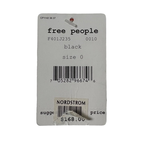 NWT Free People Women Blazer SZ 0 Black Sequin V-Neck One-Button Evening Jacket - Picture 5 of 11